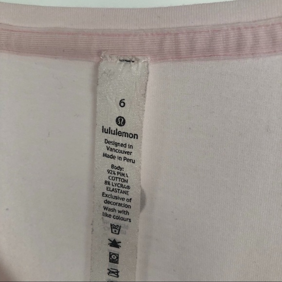 Lululemon blush pink T-shirt size 6 - 2 available - Picture 2 of 4